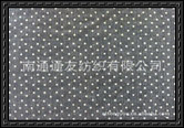 Cotton, flax, viscose yarn-dyed printed fabric